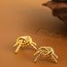 Unisex Jewelry Fashion Hot Selling Gold Plated Stainless Steel Personality Temperament Titanium Steel Unisex Exaggerated Earrings_ipsvogv.com