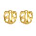 Women’s Jewelry Set Fashion Hot Selling Copper Plated Real Gold Earrings Light Luxury Niche Six Pointed Star Zircon Earrings Versatile Earrings_ipsvogv.com