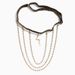 Fashionable And Personalized Elastic Band Snake Shaped Pendant, Multi-layer Full Diamond Tassel Metal Chain, Sexy Spicy Girl Leg C_ipsvogv.com