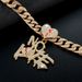 Fashion Jewelry Diamond NO LOVE English Letter Pendant Trendy Men's Personality Hip Hop Cuban Necklace_ipsvogv.com