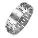 Nordic Viking Rune Totem Triangle Wheel Fashionable Dominant Men's Titanium Steel Cuban Bracelet_ipsvogv.com