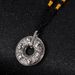 Titanium steel retro six word mantra pendant Chinese style ring pendant auspicious cloud pattern talisman_ipsvogv.com