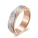 Pearl sand flower rotatable titanium steel ring colorful niche personality genderless ring hand jewelry_ipsvogv.com