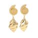 Fashion OL Hip Hop Style Earrings Female Personality Conch Electroplated Alloy Earrings Temperament Popular Earrings_ipsvogv.com