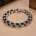 Personality Punk Motorcycle Style Dark Heavy Skull Bracelet Hip Hop Creative Trendy Men's Gift_ipsvogv.com