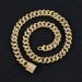 Popular colored diamond Cuban chain necklace new style personalized necklace with multiple sizes available, street style all match hip hop necklace_ipsvogv.com