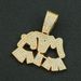 Hip Hop Exaggerated Cool Full Diamond Spliced Letter Pendant Necklace New Trendy Outfit Cuban Chain_ipsvogv.com