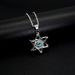 Six-Pointed Star Large Satellite Demon Eye Titanium Steel Pendant Hip-Hop Necklace_ipsvogv.com