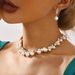 12028 Baroque Alloy Necklace Earrings Elegant, Fashionable, Versatile Bridal Dress Jewelry Set_ipsvogv.com