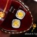 Cao Shichao's Sparkling Square Zircon For Women With A Minimalist Temperament, Korean Version Diamond Studded Earrings,_ipsvogv.com