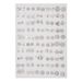 50 Pairs Of Korean Style Small Geometric Earrings Simple Set Plastic Earrings For Women With Diamond Small Earrings_ipsvogv.com