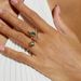 S925 Silver Green Moss Ring Female Water Grass Agate Ring Fashion All Match_ipsvogv.com