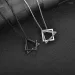 Chains Fashion Simple Geometric Interlocking Pendant Necklace For Men Women Stainless Steel Chain Choker Male Jewelry_ipsvogv.com