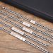 Men's Jewelry Personalized Jewelry DIY Accessories Stainless Steel Double Woven Chain Bracelet Steel Color Spring Water Jewelry_ipsvogv.com