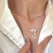 Silver-Plated Bowknot Necklace Simple Sweet Socialite Style Ribbon Elegant Collarbone Chain Versatile Exquisite Women_ipsvogv.com