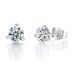 Unisex simple and fresh three claw round earrings with diamonds small earrings_ipsvogv.com