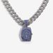 Niche personality hip hop retro original blue diamond full diamond watch pendant men's versatile Cuban necklace_ipsvogv.com
