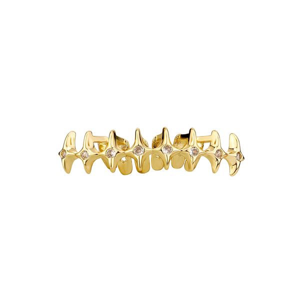 Unisex Jewelry Fashion star chain braces personalized star splicing upper and lower teeth versatile rap cool tooth ornamentsHIPHOP tooth_ipsvogv.com