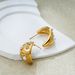 Women’s Jewelry Set Fashion High End Earrings Versatile Temperament Retro Earrings Geometric Inlaid Pearl Zircon Stainless Steel Earrings For Women_ipsvogv.com