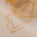 Women's Jewelry Fashion Stainless Steel Necklace Niche Design Love Titanium Steel Double Clavicle Chain_ipsvogv.com