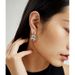 Sterling silver earrings fashion niche design earrings girls earbuckle ins new round earrings_ipsvogv.com