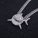 Unisex Alloy Necklace For Men And Women Cool Big Shark Pendant Hip Hop Personality Fashion Rap Diamond Pendant_ipsvogv.com