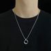 New Ins Cold Style Trend Hip Hop Couple Accessories Pendant Men And Women Three Ring Titanium Steel Necklace_ipsvogv.com