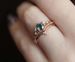 Sanjie 2021 New Fashionable Electroplated Rose Gold Women's Pair Simple And Exquisite Notice Ring Jewelry_ipsvogv.com