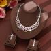 Women’s Jewelry Set Fashion Tassel Simple Necklace Earrings Light Luxury High End Temperament Clavicle Chain Versatile Three Piece Set_ipsvogv.com