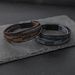 Casual Solid Color Pu Leather Men's Wristband_ipsvogv.com