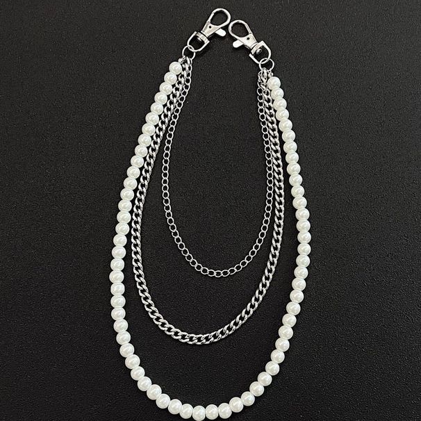 Jewelry Multi Layer Pearl Personalized Hip Hop Punk Waist Jeans Chain Pendant_ipsvogv.com