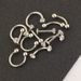 12-piece set puncture jewelry nose ring nose nail eyebrow nail lip nail earring_ipsvogv.com