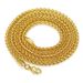 Hot selling men's fashionable gold necklace, thick flower basket chain, neutral, simple and versatile fox tail chain_ipsvogv.com