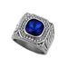 New 316 Stainless Steel Full Three-dimensional Color Diamond Personalized Men's Ring_ipsvogv.com