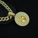 Hip Hop Fashion Classic AQUARIUS Disc Pendant, Mysterious Aquarius Necklace_ipsvogv.com
