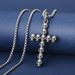Punk Style Dark Skull Cross Pendant For Men's Hip-hop Trend Halloween Accessories Necklace_ipsvogv.com