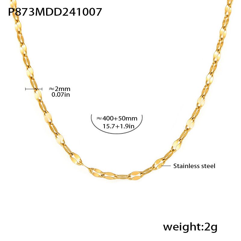 Triple Hoop Pendant Necklace Stainless Steel Mixed Color Zircon Adjustable Clavicle Chain Light Luxury Jewelry For Women_ipsvogv.com