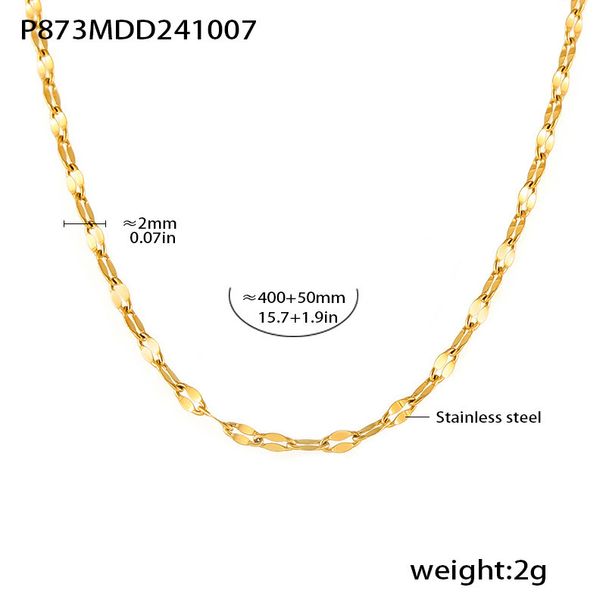 Triple Hoop Pendant Necklace Stainless Steel Mixed Color Zircon Adjustable Clavicle Chain Light Luxury Jewelry For Women_ipsvogv.com