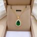 Steel 【 Titanium 】 Water Drop Zircon Fashion Light Luxury Charm Gorgeous Full Diamond Necklace Women's Versatile 【 】_ipsvogv.com