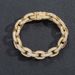 Unisex Hip Hop Bracelet O Shaped Chain 12mm Personality Trendsetter Micro Inlaid Zircon Cross Chain Men's Hip Hop Jewelry_ipsvogv.com