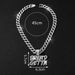 Personalized Hip-hop Full Double Row Diamond Letters BREADGETTA Pendant, Niche Design Tennis Necklace Accessory_ipsvogv.com