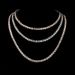Tennis necklace, simple bracelet, niche design, Cuban necklace popular women's temperament versatile jewelry_ipsvogv.com