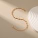 Brass Plated K Real Gold Small Jewelry Synthetic Pearl Bracelet Elegant Ins Style Textured Hand Jewelry_ipsvogv.com