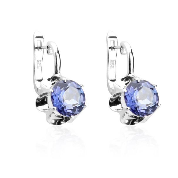Fashion Simple Natural Yellow Amethyst Earrings S925 Silver Inlaid Topaz Gemstone Earrings_ipsvogv.com