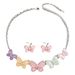 Fashion OL Drip Oil Design American Earring Set Butterfly Luxury Necklace Versatile Earrings_ipsvogv.com