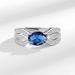 Live Streaming Hot Selling Royal Blue Color Treasure Inlaid Goose Egg Zircon Ring, Female Accessory Ring_ipsvogv.com