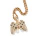 Street Creative Game Console Handle Pendant Hip Hop Necklace New Personality Childhood Cartoon Diamond Necklace_ipsvogv.com