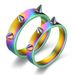 Fashionable Titanium Steel Hip-hop Style Self-defense Couple Ring, 3 Pointed Emergency Carry On Wolf Proof Ring_ipsvogv.com