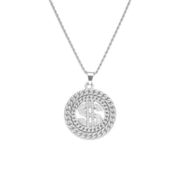 $Necklace Hip Hop Personalized Trendy Brand with Diamond Set $Rotating Pendant Necklace_ipsvogv.com