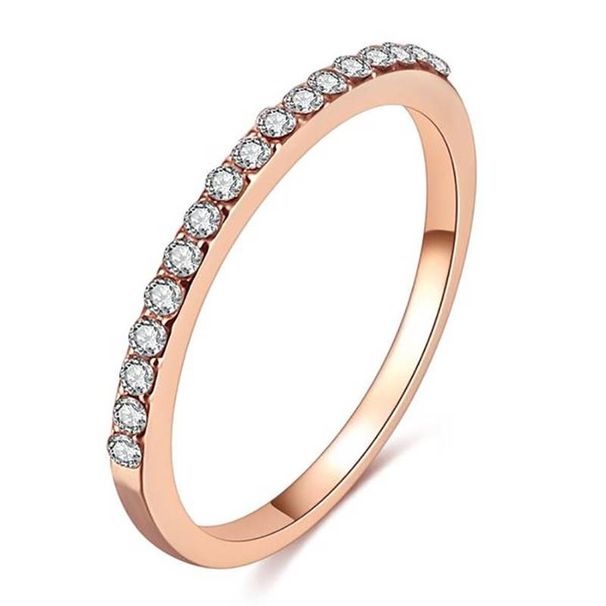 Minimalist women's micro-inset zircon ring with index finger ring gift influencer_ipsvogv.com
